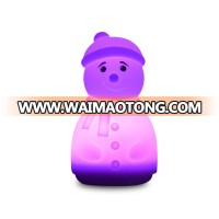 Bluetooth Speaker with Lamp,Snowman Color Changeable Led Lamp Speaker