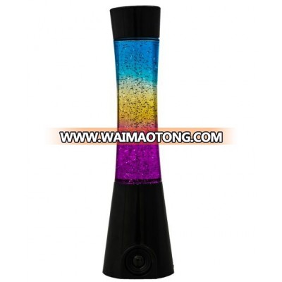 Novelty Rainbow Glitter light with bluetooth speaker