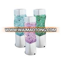 10"LED color change Groovy Glitter lamp