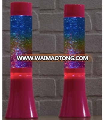 13"RAINBOW GLITTER LAMP