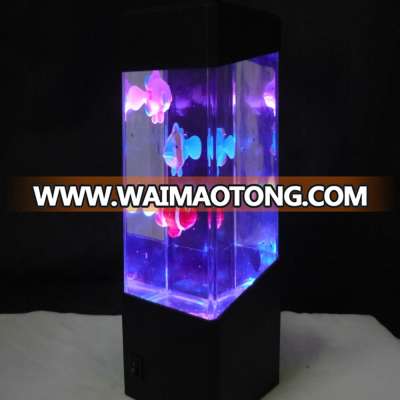 Christmas led color changing aquarium fish gift lamp