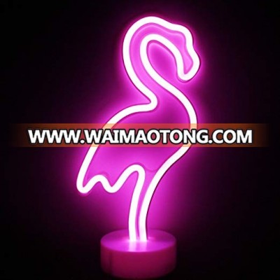 Hot Selling Factory Manufacturing Flamingo Neon Light Indoors Decorative