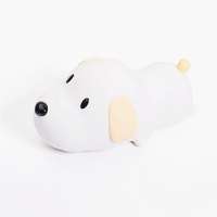 Bedside silicone mini baby cartoon pubby dog timing led night light